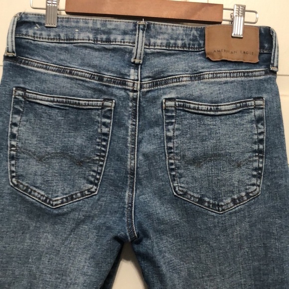 𝅺american Eagle Outfitters AirFlex+ Blue Jeans Size 30x30 - Picture 7 of 9